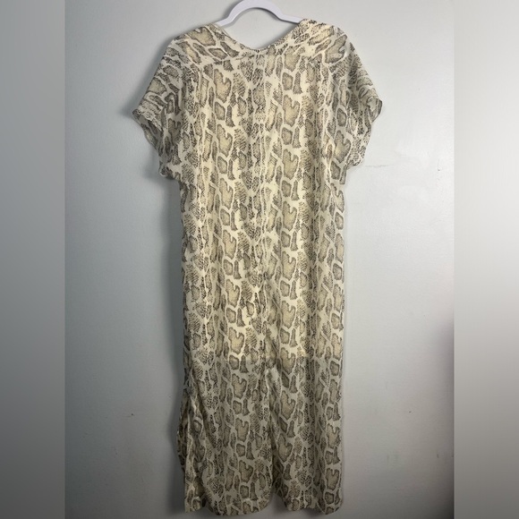 Vici Camino Snake Print Metallic midi Dress size large - Picture 3 of 7
